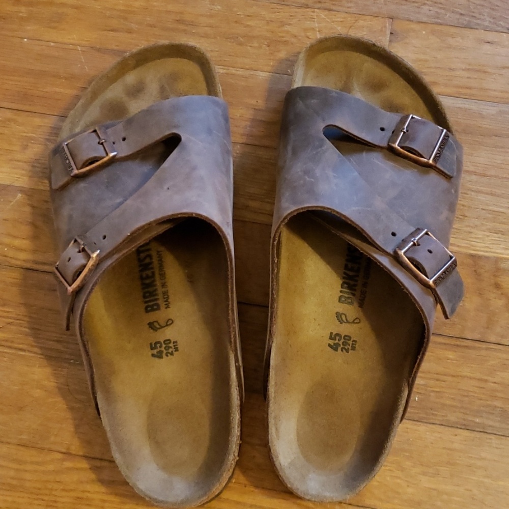 Mens Birkenstock Leather Sandals